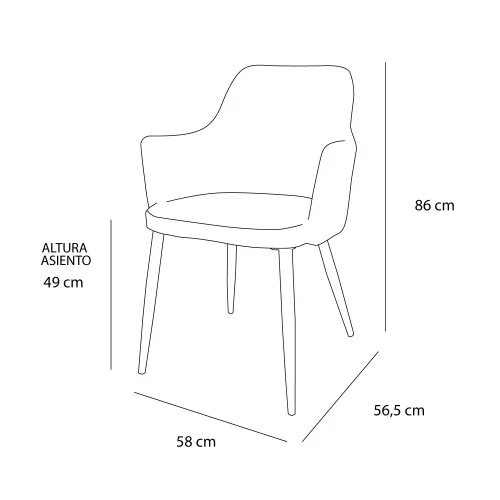 MANDARIN FAUTEUIL ANTRÁCITA