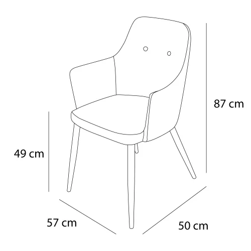 FAUTEUIL GUNNAR BLEU