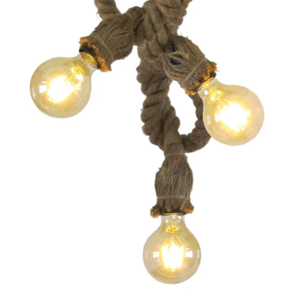 LAMPE DE CORDE DE BATEAU 3 LUMIÈRES