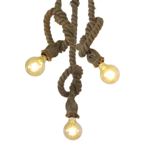 BATEAU DE CORDE DE LAMPE DE TOIT 3 LUMIÈRES