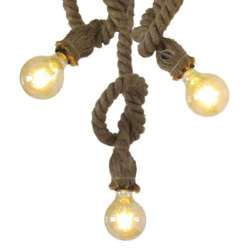 BATEAU DE CORDE DE LAMPE DE TOIT 3 LUMIÈRES