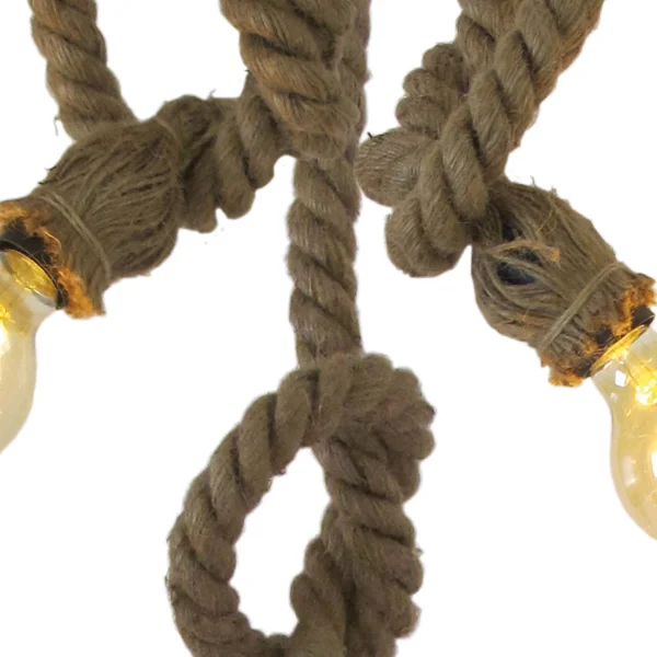 BATEAU DE CORDE DE LAMPE DE TOIT 3 LUMIÈRES