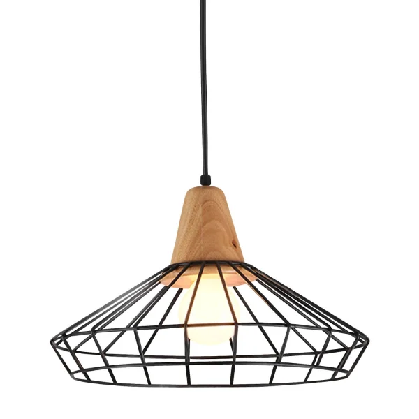 LAMPE PENDENTIF MARBELLA NOIRE MATE