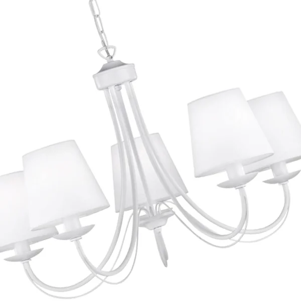 LAMPE DE PLAFOND 5 LUMIÈRES BLANCHES ARIZONA LAMPE DE PLAFOND 5 LUMIÈRES BLANCHES ARIZONA
