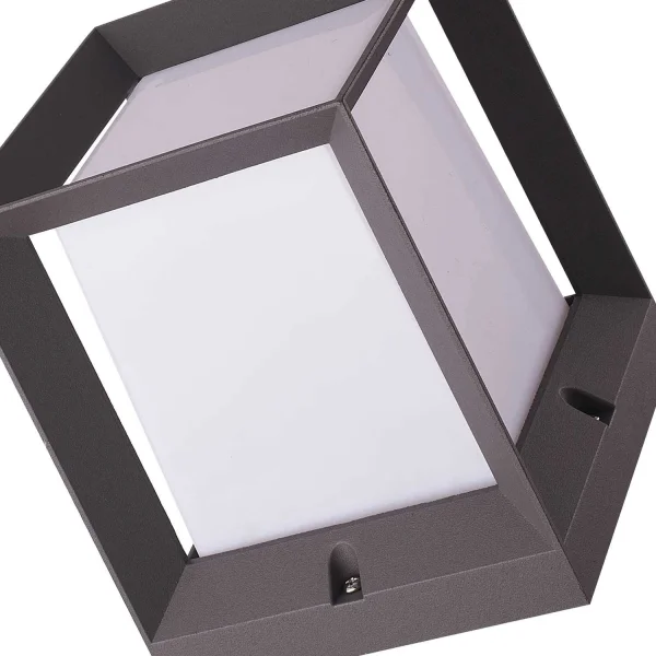 GOUTTE DE NEIGE EXTÉRIEURE DE MUR DE SURPLOMB 16CM E27 ANTRÁCITA