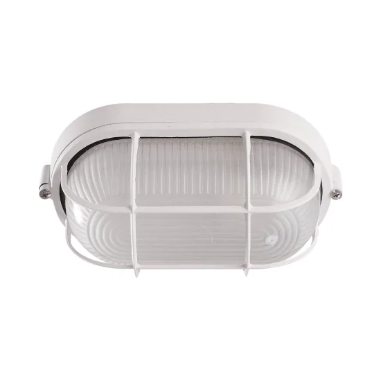 APPLIQUER OVALE EXTÉRIEUR DE GRILLE BLANCHE