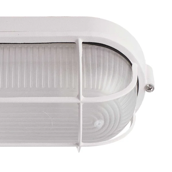 APPLIQUER OVALE EXTÉRIEUR DE GRILLE BLANCHE