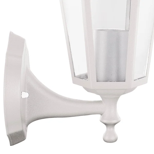 APPLIQUE EXTÉRIEURE HEXAGONALE BLANCHE E27