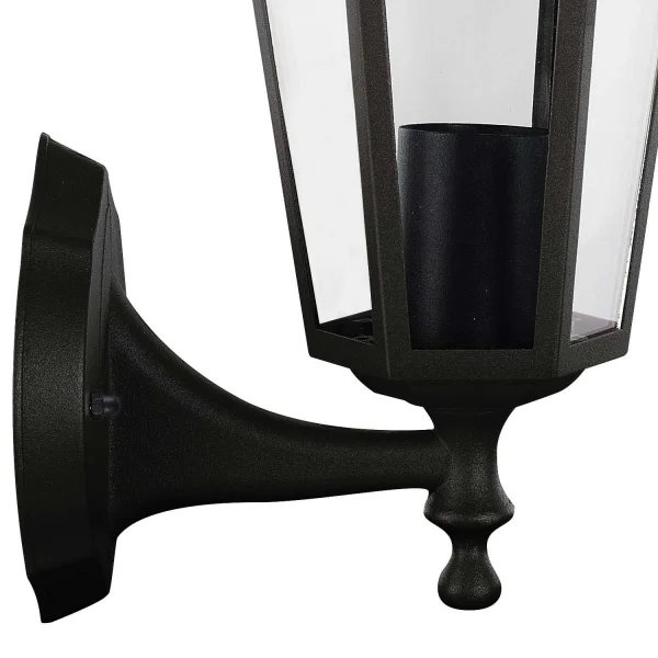 APPLIQUE EXTÉRIEURE HEXAGONALE NOIRE E27 APPLIQUE EXTÉRIEURE HEXAGONALE NOIRE E27