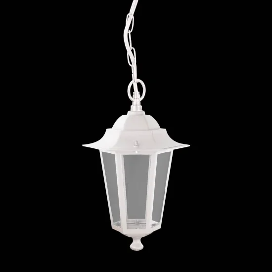 LAMPE PENDENTIF EXTÉRIEURE HEXAGONALE BLANCHE 2