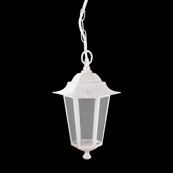 LAMPE PENDENTIF EXTÉRIEURE HEXAGONALE BLANCHE