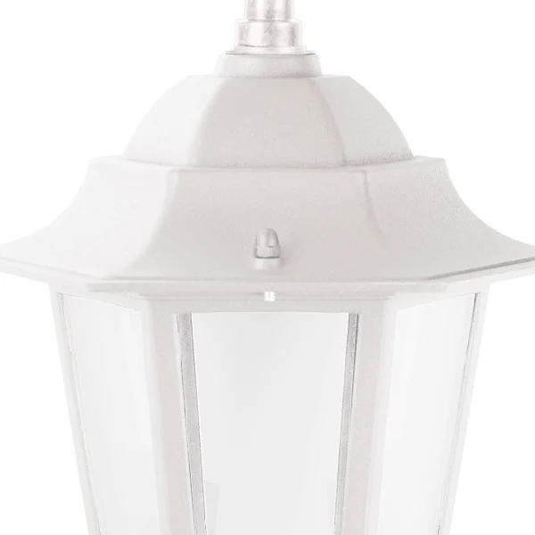 LAMPE PENDENTIF EXTÉRIEURE HEXAGONALE BLANCHE