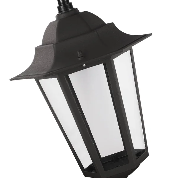 LAMPE PENDENTIF EXTÉRIEURE HEXAGONALE NOIRE