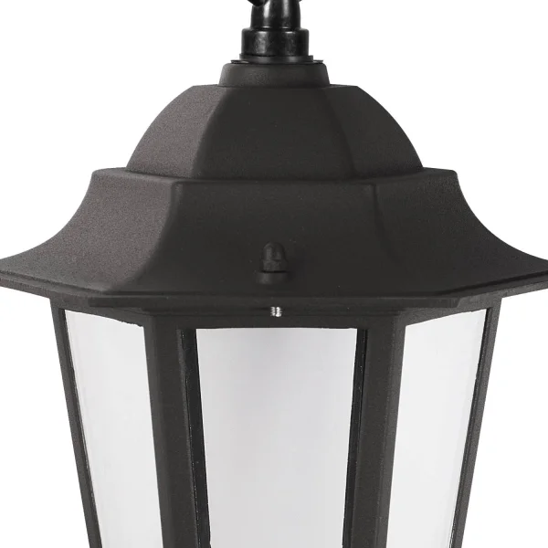 LAMPE PENDENTIF EXTÉRIEURE HEXAGONALE NOIRE