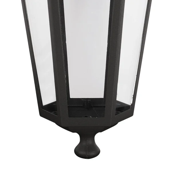 LAMPE PENDENTIF EXTÉRIEURE HEXAGONALE NOIRE