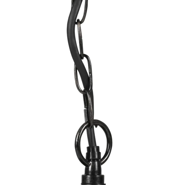 LAMPE PENDENTIF EXTÉRIEURE HEXAGONALE NOIRE