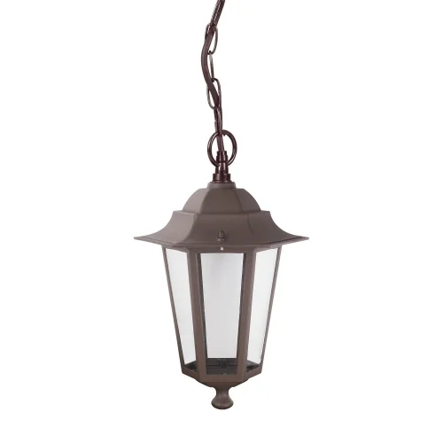 PENDENTIF EXTERNE LAMPE HEXAGONALE ROUILLE BRUNE