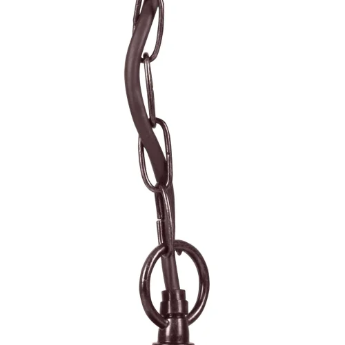 PENDENTIF EXTERNE LAMPE HEXAGONALE ROUILLE BRUNE