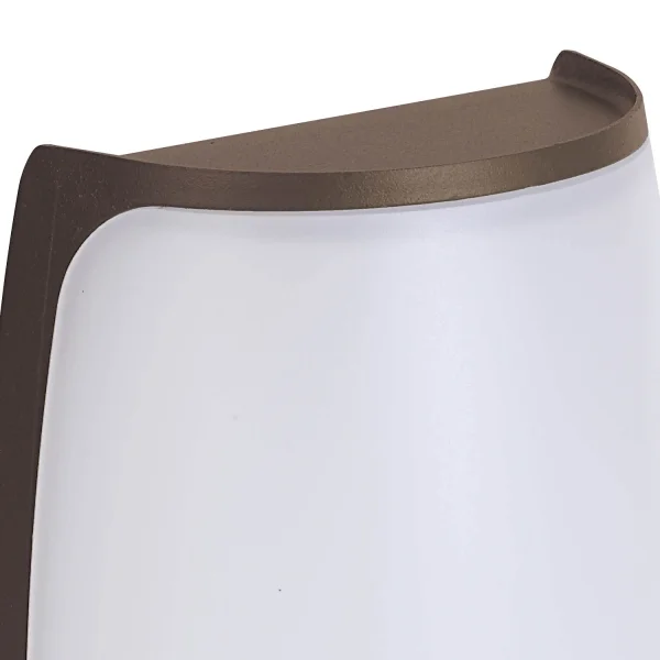 APPLIQUE EXTERNE LED HUDDINGE 12W ET 4000K OXYDE BRUN