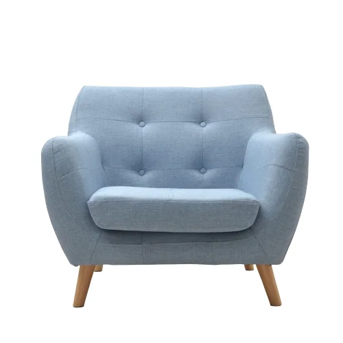 FAUTEUIL CLÉMENTINE VINTAGE BLEU CLAIR FAUTEUIL CLÉMENTINE VINTAGE BLEU CLAIR