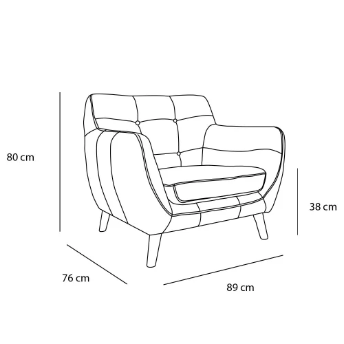 FAUTEUIL CLÉMENTINE VINTAGE BLEU CLAIR FAUTEUIL CLÉMENTINE VINTAGE BLEU CLAIR