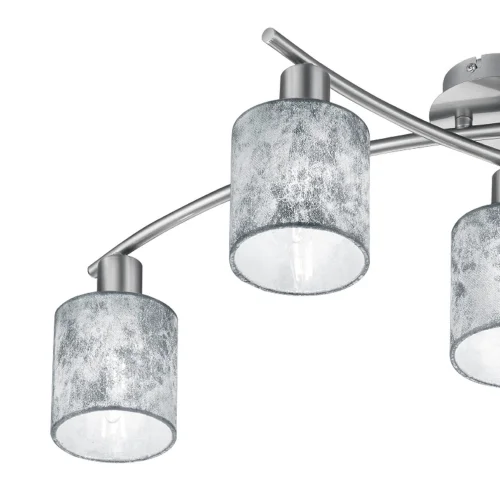 PLAFOND 5 LUMIÈRES PICCOLO ARGENTÉES