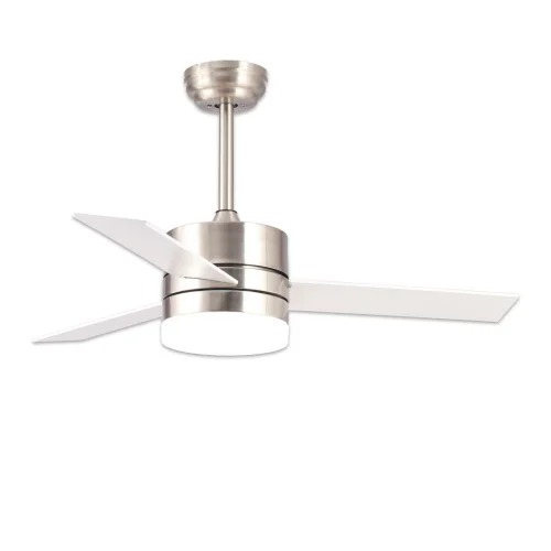 VENTILATEUR DE PLAFOND CONDUIT LORENZO 16W 3 PELLES NICKEL VENTILATEUR DE PLAFOND CONDUIT LORENZO 16W 3 PELLES NICKEL