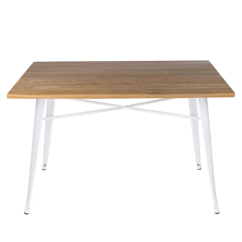 TABLE JOSEPHINE WHITE WOOD 120x80 CM