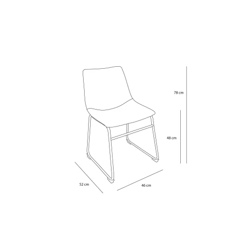 CHAISE LENNIX GRISE VINTAGE