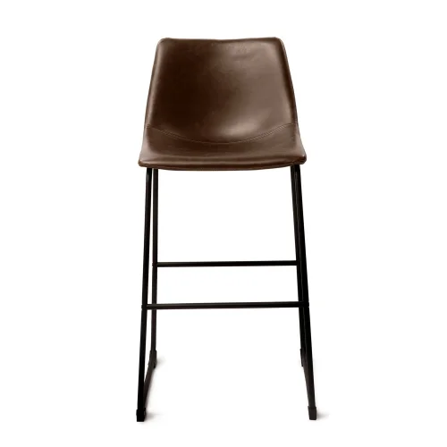 TABOURET LENNIX BRUN VINTAGE