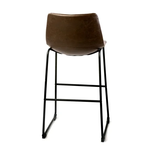 TABOURET LENNIX BRUN VINTAGE