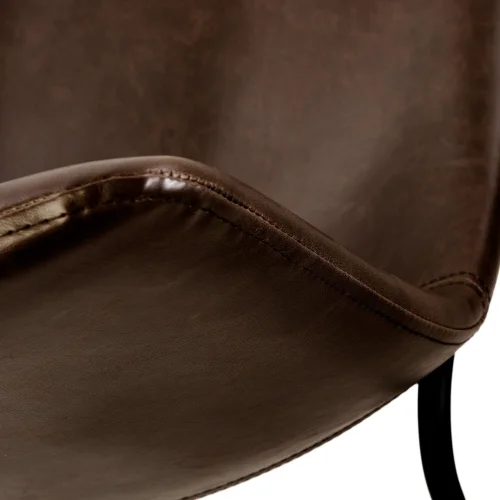 TABOURET LENNIX BRUN VINTAGE