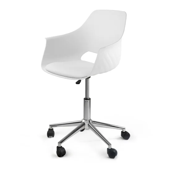 CHAISE DE BUREAU GUSTAV BLANC 2