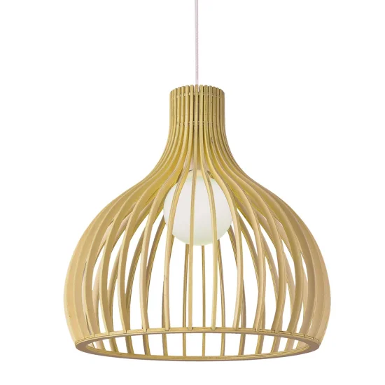 BOIS DE KERSTINE DE LAMPE DE PLAFOND E27