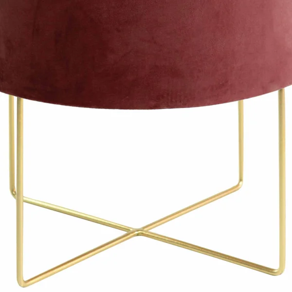 LAMPE DE TABLE EN VELOURS BRUN