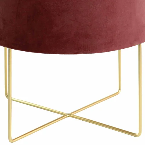 LAMPE DE TABLE EN VELOURS BRUN