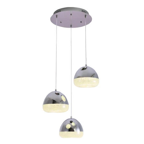 LAMPE DE PLAFOND STACY 45W 4000K CHROME BASE CIRCULAIRE
