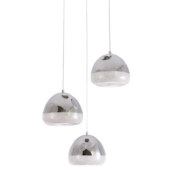 LAMPE DE PLAFOND STACY 45W 4000K CHROME BASE CIRCULAIRE