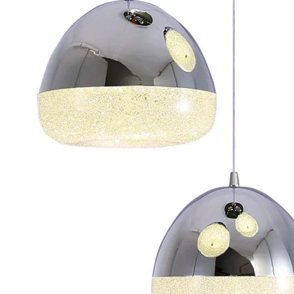 LAMPE DE PLAFOND STACY 45W 4000K CHROME BASE CIRCULAIRE