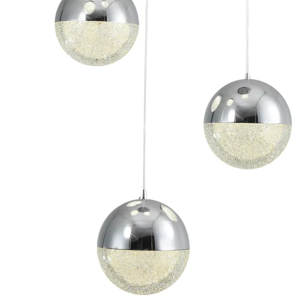 KENDALL 5x9W 4000K CROMO LAMPE TECHO LED