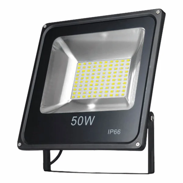 Projecteur Led Zack 50W Noir 6000K, Éclairage Extérieur