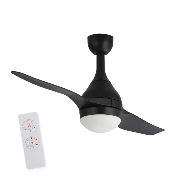 NOIR 18W CONDUIT WESLEY PLAFOND VENTILATEUR