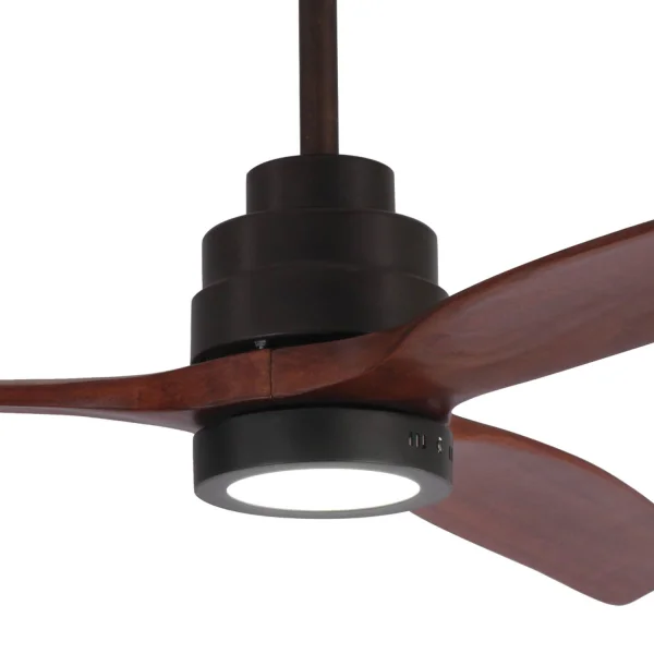 VENTILATEUR DE PLAFOND CONDUIT KALEO 15W 4000K CAFÉ