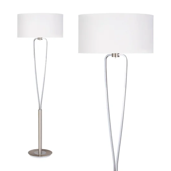 LAMPE DE PLANCHER TOULOUSE NICKEL 2