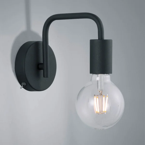 LAMPE MURALE EN GLADSTONE NOIR