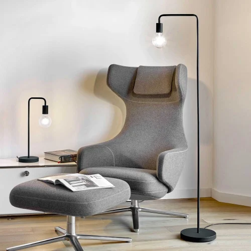 LAMPE DE SOL EN GLADSTONE NOIR