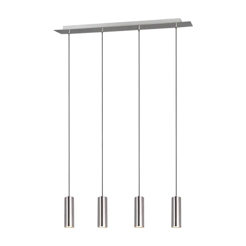 GREFFE DE LAMPE DE PLAFOND 4 LUMIÈRES MATES DE NICKEL