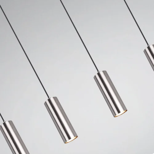 GREFFE DE LAMPE DE PLAFOND 4 LUMIÈRES MATES DE NICKEL