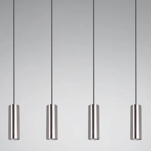 GREFFE DE LAMPE DE PLAFOND 4 LUMIÈRES MATES DE NICKEL