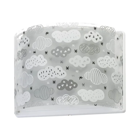 NUAGES DE LAMPE DE MUR GRIS
